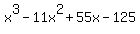x%5E3-11x%5E2%2B55x-125