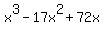x%5E3-17x%5E2%2B72x