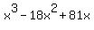 x%5E3-18x%5E2%2B81x