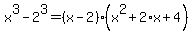 x%5E3-2%5E3=%28x-2%29%28x%5E2%2B2%2Ax%2B4%29