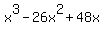 x%5E3-26x%5E2%2B48x