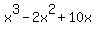 x%5E3-2x%5E2%2B10x