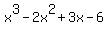 x%5E3-2x%5E2%2B3x-6