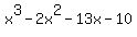 x%5E3-2x%5E2-13x-10