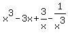 x%5E3-3x%2B3%2Fx-1%2Fx%5E3