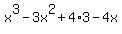 x%5E3-3x%5E2%2B4%2A3-4x
