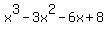 x%5E3-3x%5E2-6x%2B8