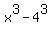 x%5E3-4%5E3