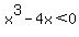 x%5E3-4x%3C0