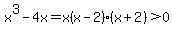 x%5E3-4x=x%28x-2%29%28x%2B2%29%3E0
