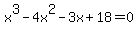 x%5E3-4x%5E2-3x%2B18=0