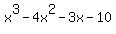 x%5E3-4x%5E2-3x-10