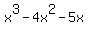 x%5E3-4x%5E2-5x