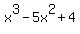 x%5E3-5x%5E2%2B4