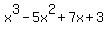 x%5E3-5x%5E2%2B7x%2B3