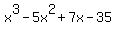 x%5E3-5x%5E2%2B7x-35