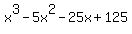 x%5E3-5x%5E2-25x%2B125