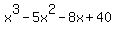 x%5E3-5x%5E2-8x%2B40