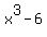 x%5E3-6