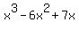 x%5E3-6x%5E2%2B7x
