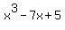 x%5E3-7x%2B5