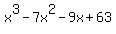 x%5E3-7x%5E2-9x%2B63