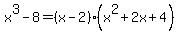 x%5E3-8=%28x-2%29%28x%5E2%2B2x%2B4%29