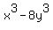 x%5E3-8y%5E3