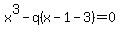 x%5E3-q%28x-1-3%29=0+
