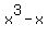 x%5E3-x