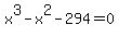 x%5E3-x%5E2-294=0