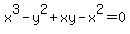 x%5E3-y%5E2%2Bxy-x%5E2=0