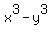 x%5E3-y%5E3