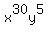x%5E30y%5E5