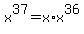 x%5E37=x%2Ax%5E36