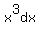 x%5E3dx