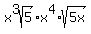 x%5E3sqrt%285%29%2Ax%5E4%2Asqrt%285x%29