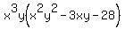 x%5E3y%28x%5E2y%5E2+-+3xy+-+28%29