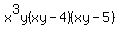 x%5E3y%28xy+-+4%29%28xy+-+5%29