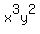 x%5E3y%5E2