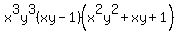 x%5E3y%5E3%28xy-1%29%28x%5E2y%5E2%2Bxy%2B1%29