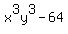 x%5E3y%5E3+-+64
