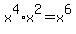 x%5E4%2Ax%5E2=x%5E6