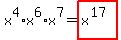 x%5E4%2Ax%5E6%2Ax%5E7+=+highlight%28x%5E%2817%29%29