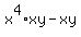 x%5E4%2Axy-xy