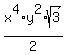 x%5E4%2Ay%5E2%2Asqrt%283%29%2F2