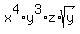 x%5E4%2Ay%5E3%2Az%2Asqrt%28y%29