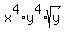 x%5E4%2Ay%5E4%2Asqrt%28y%29