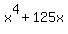 x%5E4%2B125x