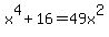 x%5E4%2B16=49x%5E2